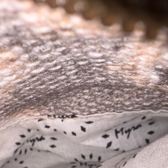 Myra Bag Beige Southwestern Drawstring Tote with Leather Trim - Picture 11 of 11